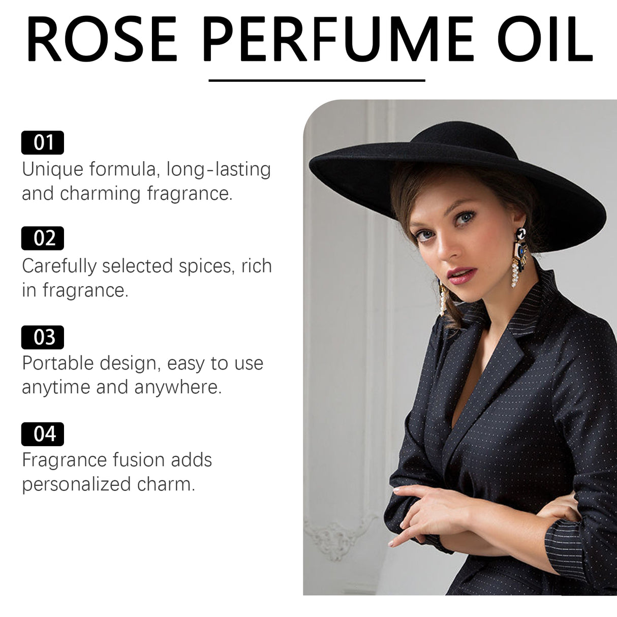 Women's Pheromone Ball Rose Perfume Natural Fresh Light Lasting Fragrance Portable Dating Atmosphere Perfume - V.I.P Digital Presence
