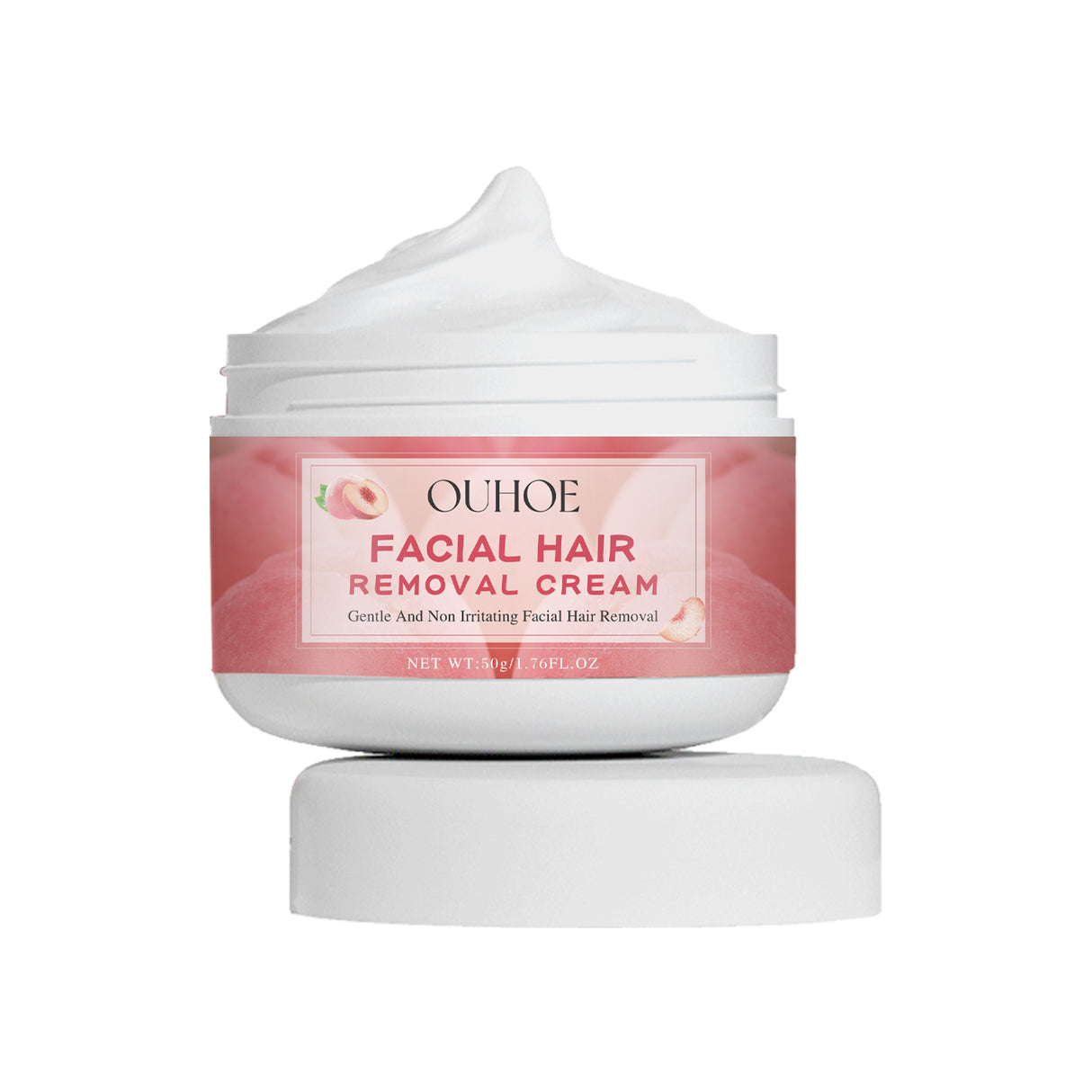 Ouhoe Peach Hair Removal Cream Gentle Non-Irritant Cleaning Ladies Facial Lip Hair Quick Hair Removal Cream - V.I.P Digital Presence