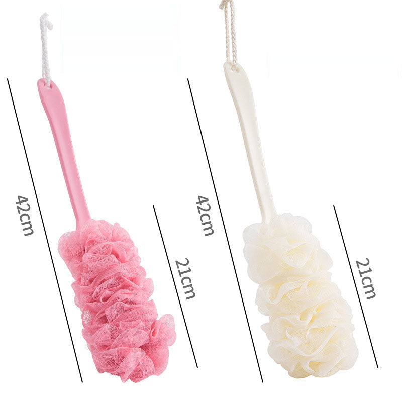 Long handled large bath brush, long handled scrubbing bath tool, flower bath brush, scrubbing bath brush, scrubbing bath ball, s - V.I.P Digital Presence