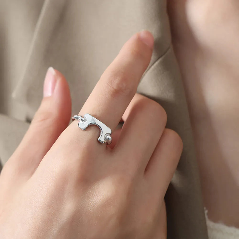 18K Gold-Plated Irregular Open Ring - V.I.P Digital Presence