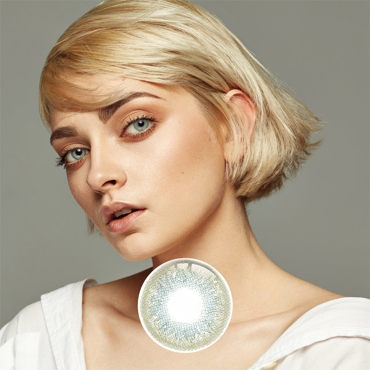 1Pair FDA Certificate Eyes Beautiful Pupil Colorful Girl Cosplay Contact Lenses EMILY DARK GREEN - V.I.P Digital Presence