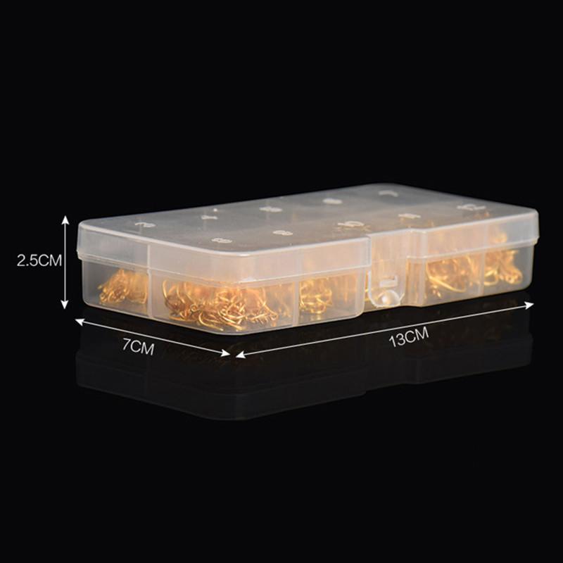 LEO 600PCS/BOX High Carbon Steel Fishing Hooks Sharp Barbed Circle 3#-12# - V.I.P Digital Presence