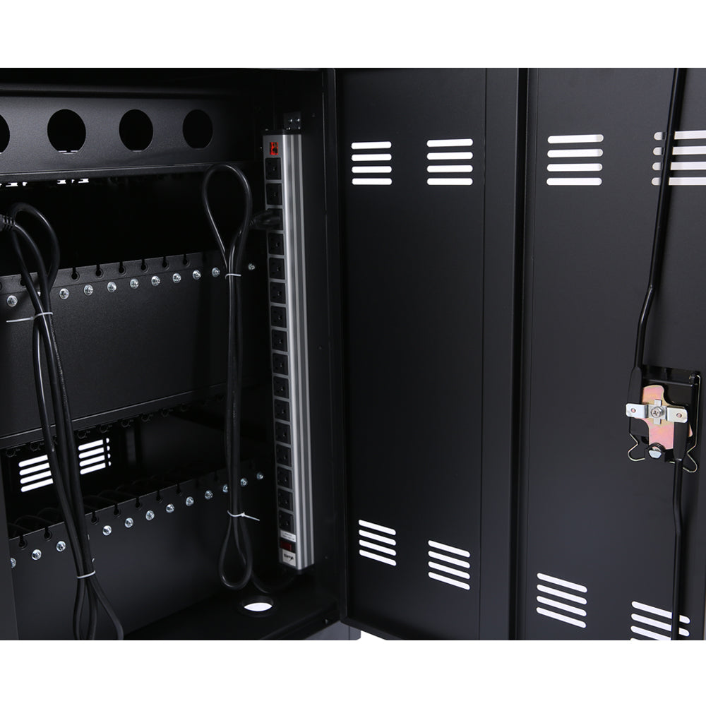 Mobile Charging Cart and Cabinet for Tablets Laptops 30-Device - V.I.P Digital Presence