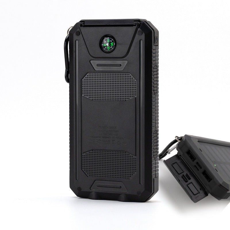 Strong waterproof solar mobile power supply 20000mah Compass mobile phone solar power bank - V.I.P Digital Presence