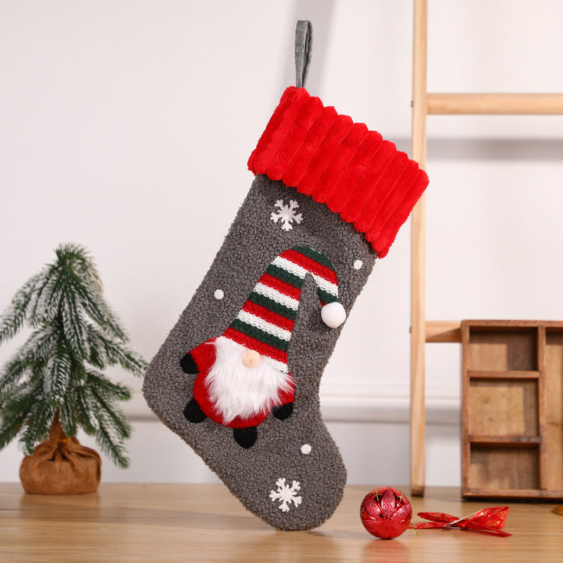 Christmas decorations, candy socks, embroidered Santa Claus socks, Christmas children's gifts, socks, gift bags, pendants - V.I.P Digital Presence