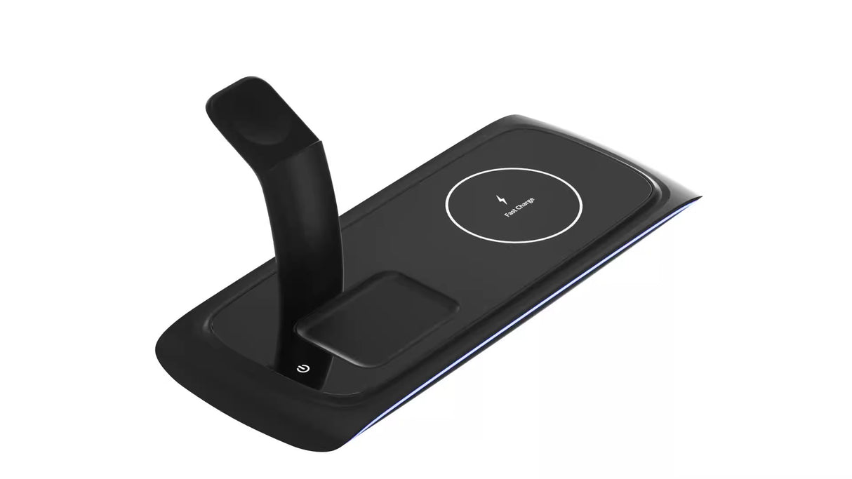 Three in one wireless charger suitable for Apple Watch, headphones, mobile phones, 15W wireless fast charging - V.I.P Digital Presence