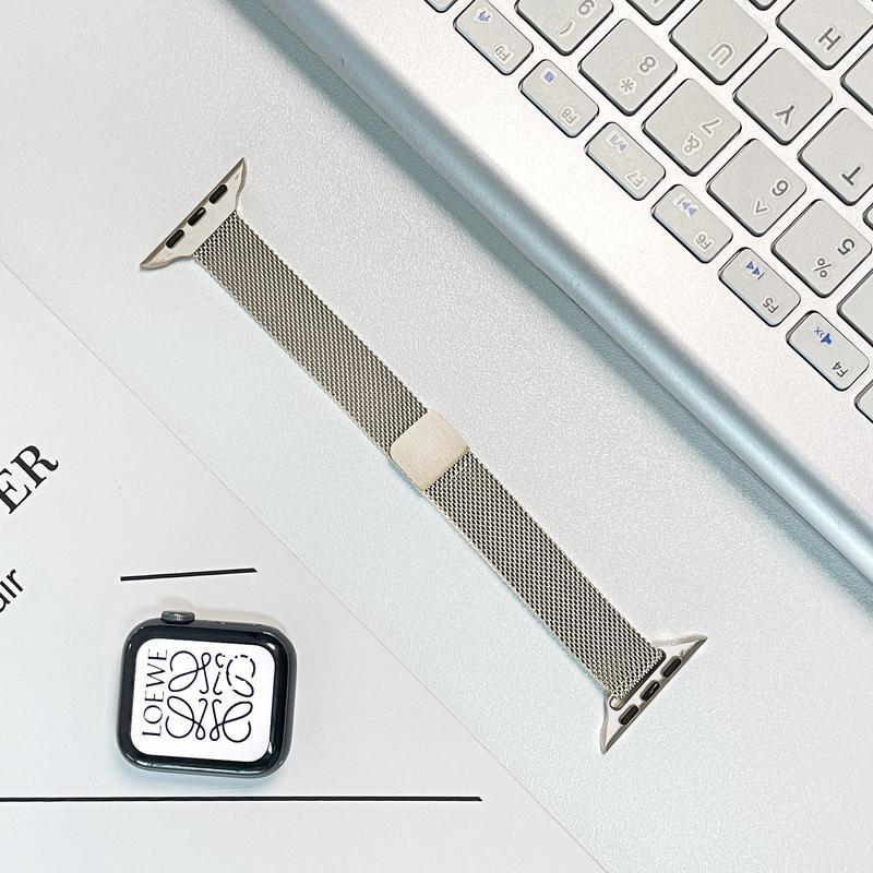 Apple Watch S7/S8 Thin Milanese Loop Strap for iWatch Series 9 - V.I.P Digital Presence