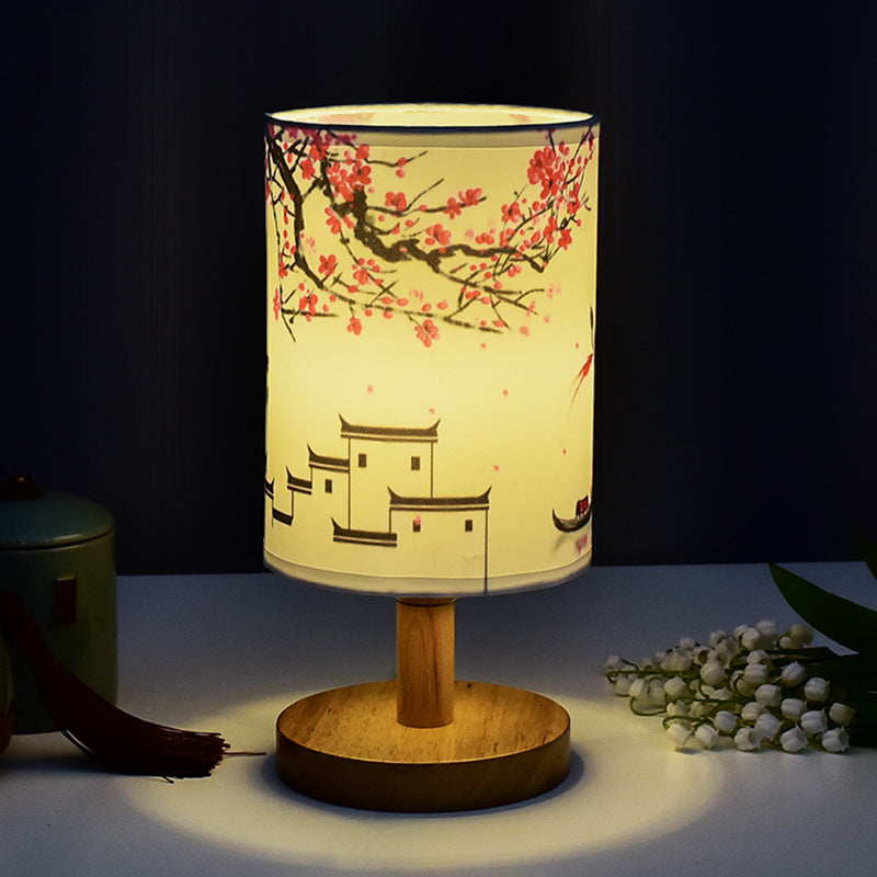 Literary desk lamp bedroom sleeping bedside lamp retro decoration residential dormitory LED night light - V.I.P Digital Presence