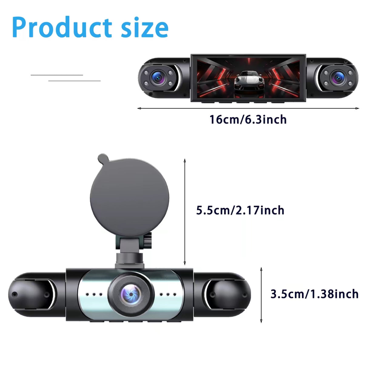 FullScope 4-Way Dash Cam