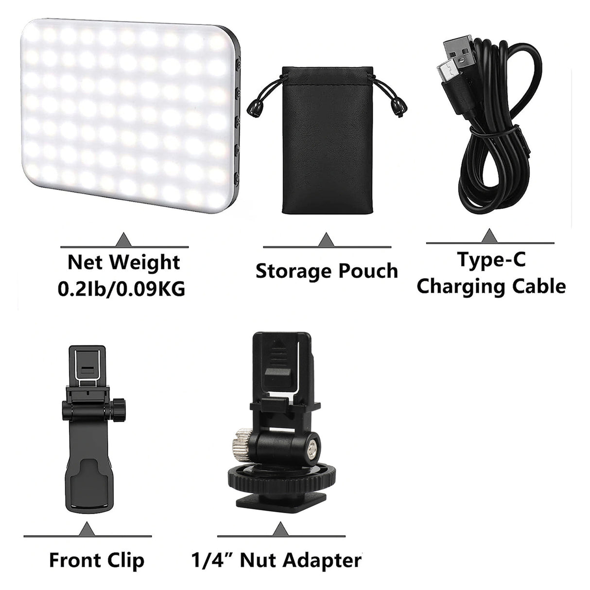 LED lights Mobile phone fill light pocket Portable vlog Tiktok live video shooting selfie night light - V.I.P Digital Presence