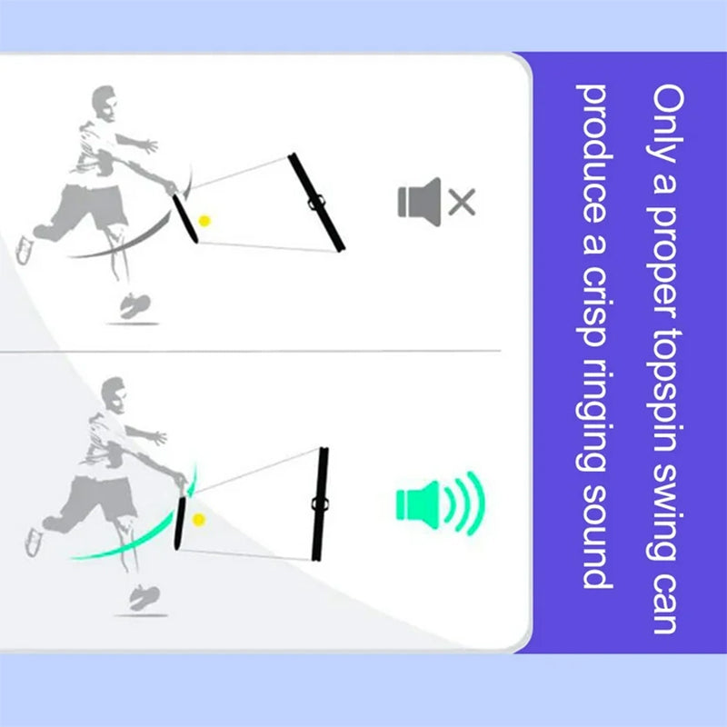 Portable Tennis Topspin Whistle Hitting Trainer - Ideal for Beginners' Swing Aid - V.I.P Digital Presence
