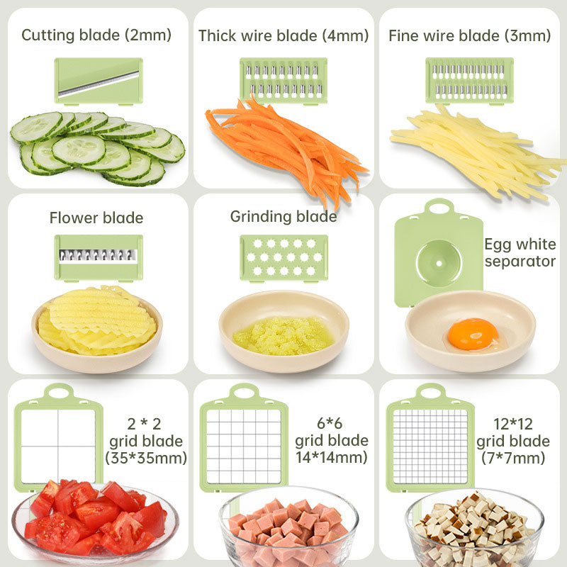 Multifunctional vegetable cutter household kitchen wiper shredder potato shredder radish shredder grater vegetable cutter - V.I.P Digital Presence