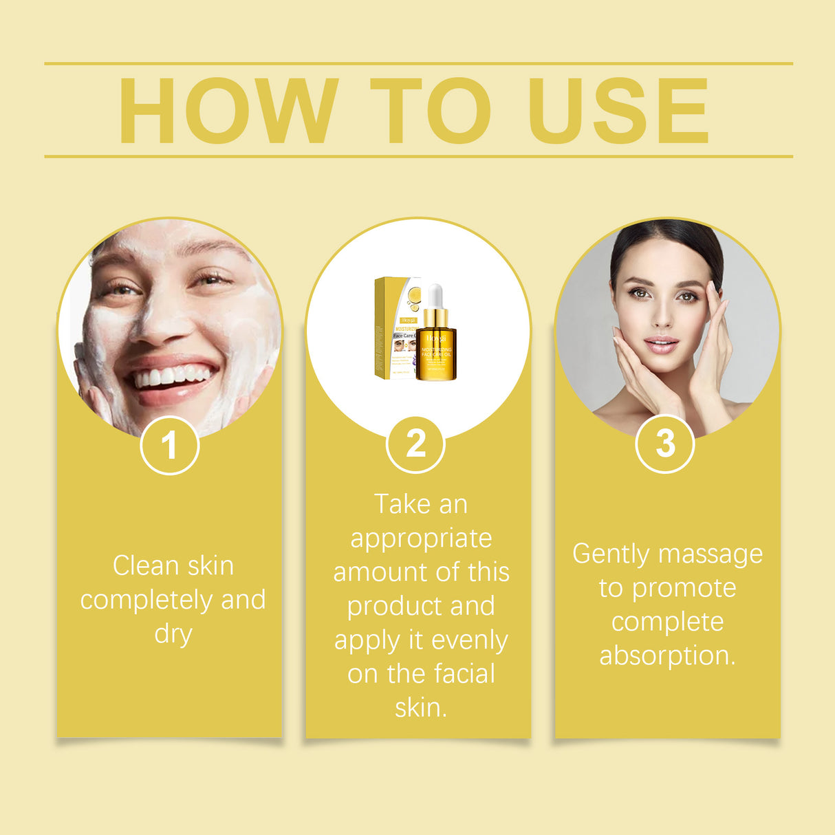Aceite esencial para el cuidado facial que hidrata, tensa, ilumina, hidrata y suaviza la piel.