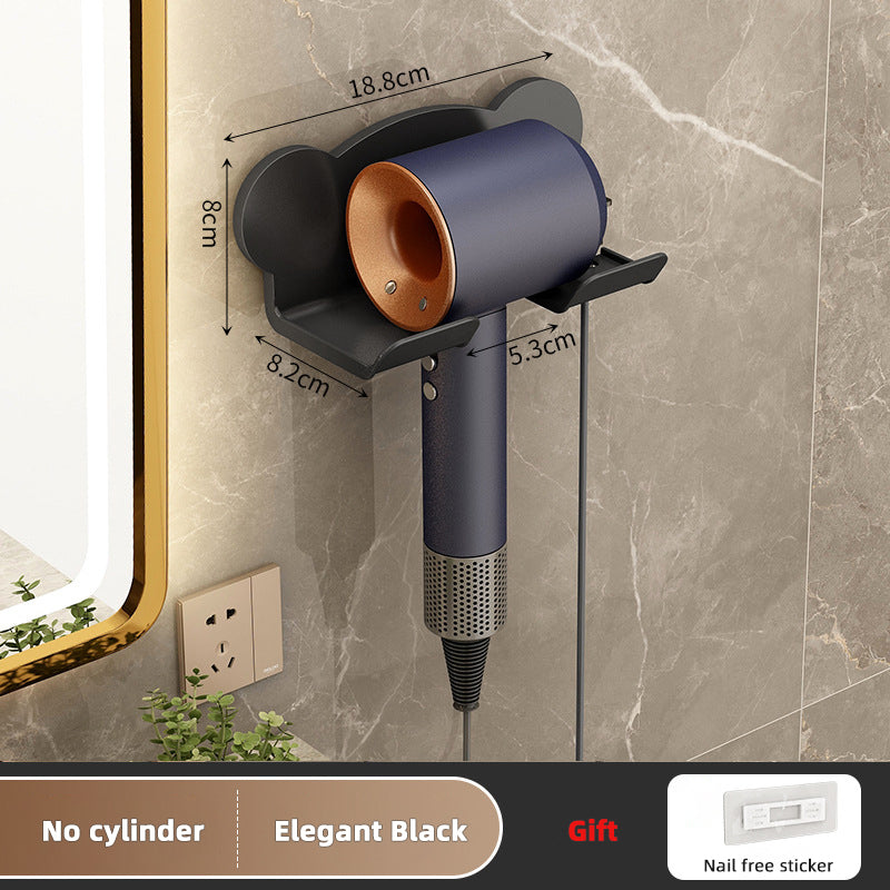 Hair Dryer Rack Bathroom Comb Shaver Face Washing Milk Wall Hanging Storage Rack - V.I.P Digital Presence