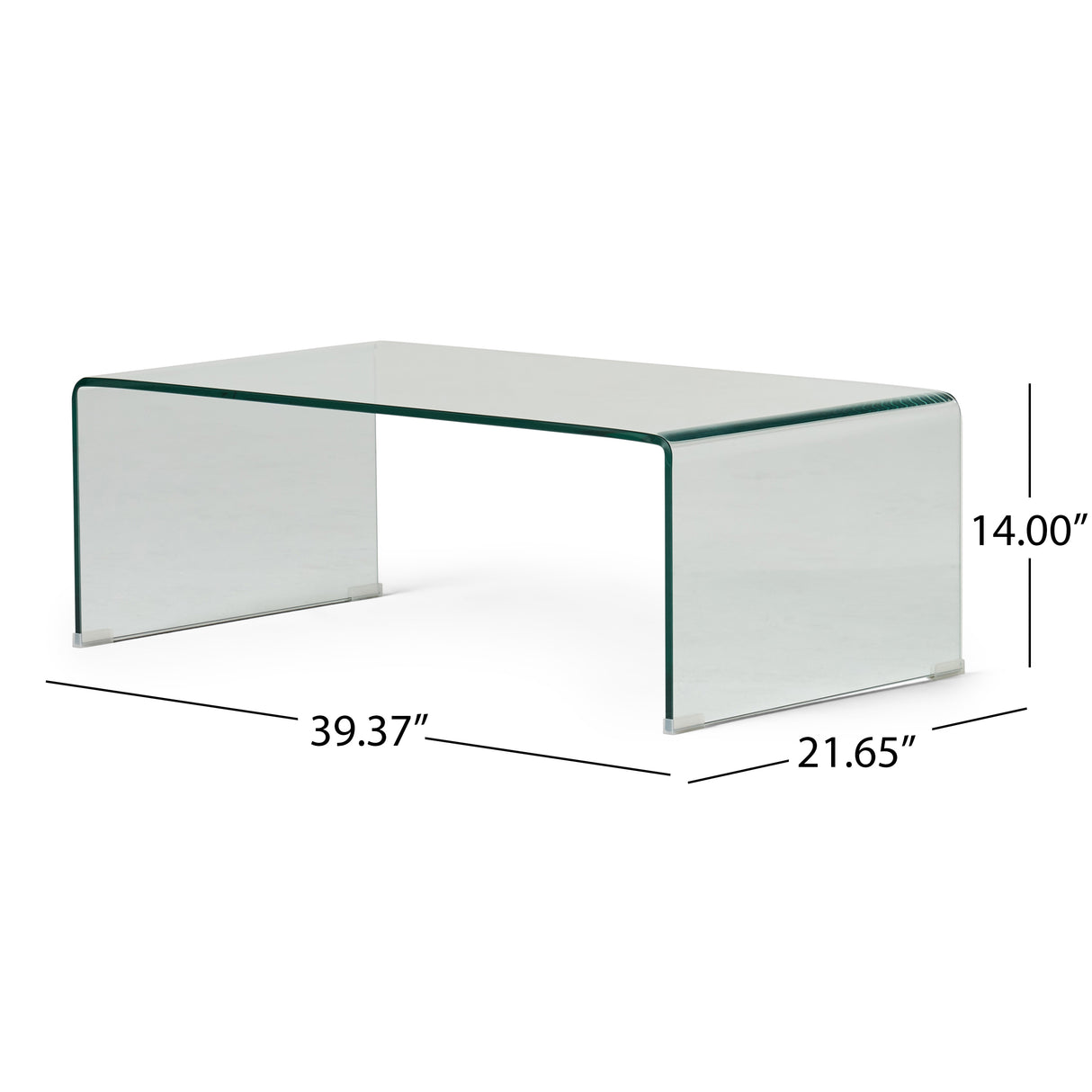 COFFEE TABLE 12MM TEMPERED BENT GLASS - V.I.P Digital Presence