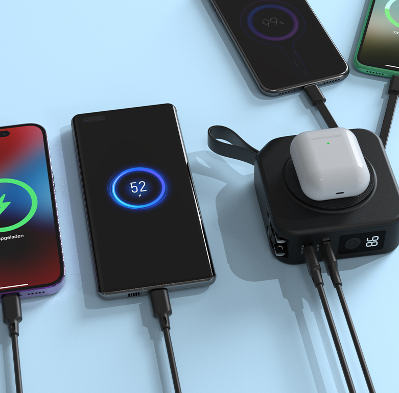 Five in one magnetic wireless power bank 22.5W portable power bank 10000mAh travel charger - V.I.P Digital Presence