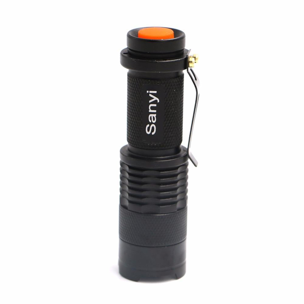 Zoomable LED UV Flashlight SK68 Violet Light 1200LM Adjustable Focus 3 Modes Lamp Used By AA Or 14500 Battery(365nm) - V.I.P Digital Presence