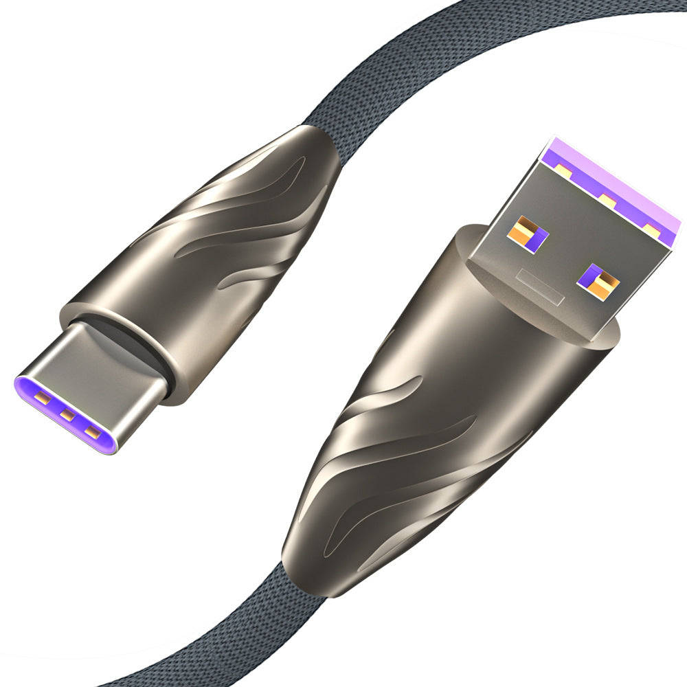 5AType-c zinc alloy fast charging data cable suitable for Android charging Xiaomi Huawei phone fast charging cable durable - V.I.P Digital Presence
