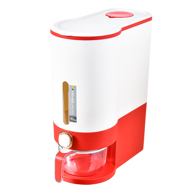 Automatic rice insect proof moisture-proof sealed household food grade large capacity press type metering rice storage bucket - V.I.P Digital Presence