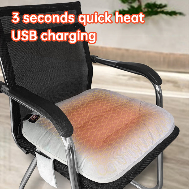 45X45cm USB Heating 3-speed Thermostat Cushion Office Sedentary Car Home Dual-use Winter Warm Physiotherapy Electric Heating Pad - V.I.P Digital Presence