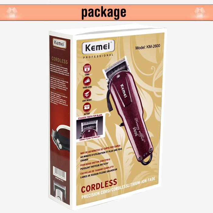 Kemei Electric Washable Hair Clipper Rechargeable Professional Hair Trimmer Shaver Razor Cordless Adjustable Clipper - V.I.P Digital Presence