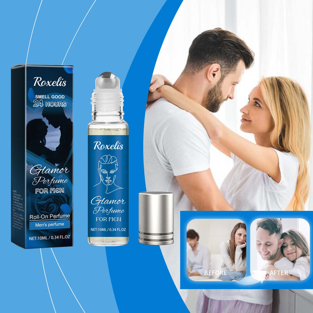 Glamor Perfume For Men, Lasting Fragrance Portable Men's Adult Lavender Fresh Exudes Male Charm Niche Flirtatious Appeal Perfume - V.I.P Digital Presence