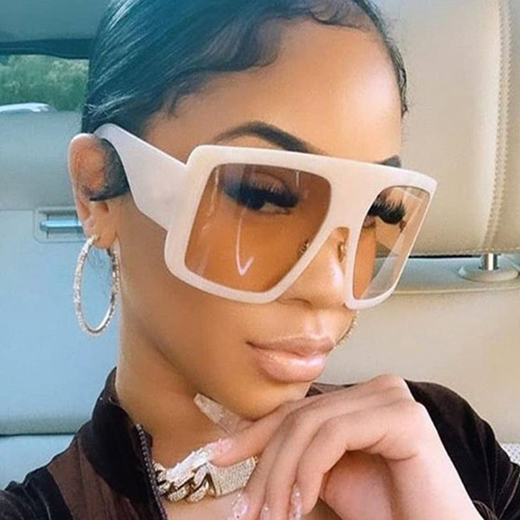 Gafas de sol con montura grande, nuevas tendencias, estilo retro, estilo callejero