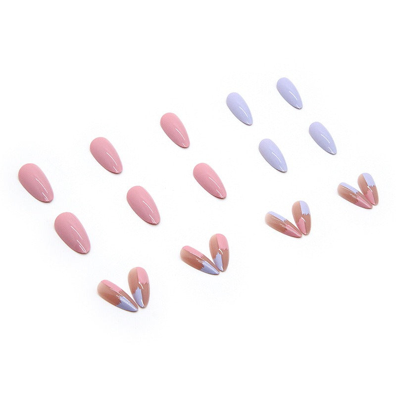 Finished manicure patches, wearable nails, drop-shaped manicure patches, contrasting color combinations - V.I.P Digital Presence