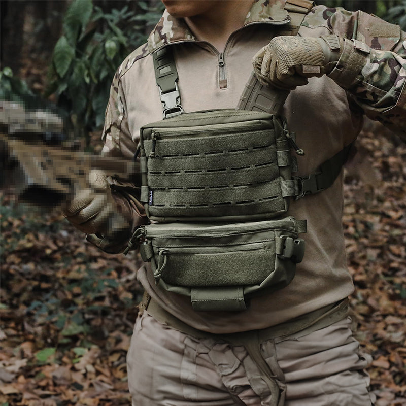 Tactical/outdoor gear: 1000D Airsoft bag, Molle vest, chest bag, camping pack, EDC hunting/hiking kit. - V.I.P Digital Presence