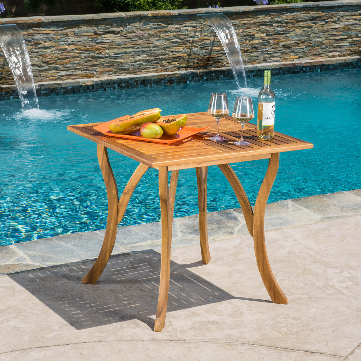 HERMOSA 31.5'' SQUARE WOOD TABLE - V.I.P Digital Presence