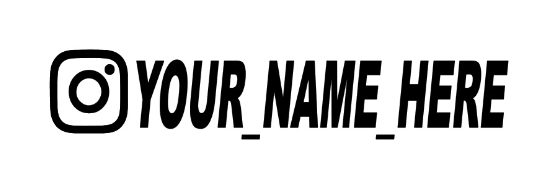 New Car Sticker User Name Custom Personalized Vinyl Decals Motorcycle For Customization Needs Remarks Car Sticker - V.I.P Digital Presence