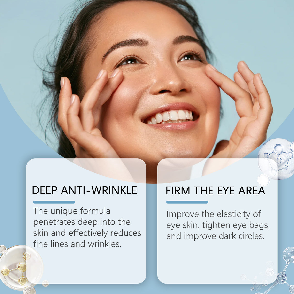 Moisturizing Eye Cream Moisturizes And Firmers The Skin Around The Eyes To Improve The Condition Of Bags Under The Eyes