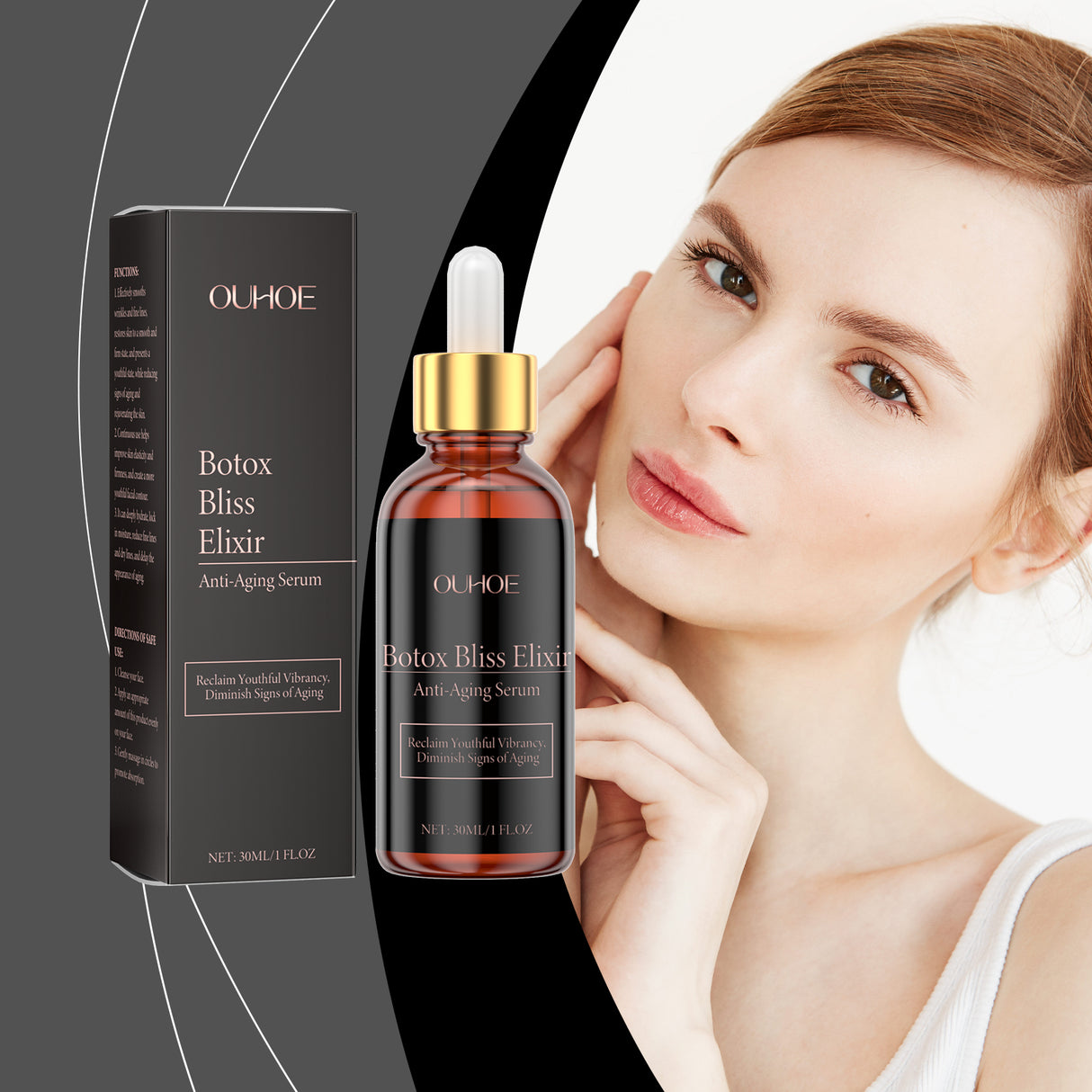 Esencia hidratante facial que hidrata, hidrata y mejora la piel, aclarando las líneas finas y suavizando la piel.