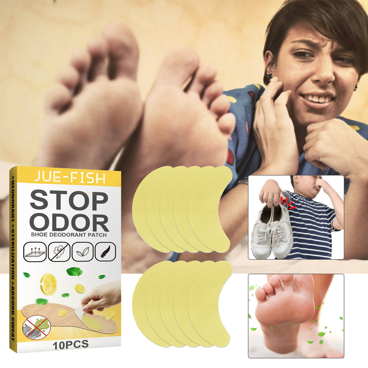 Deodorant Stickers For Shoes, Fresh, Remove Odor And Prevent Foot Odor Foot Sweat Sports Shoes Smelly Insole Sticker - V.I.P Digital Presence