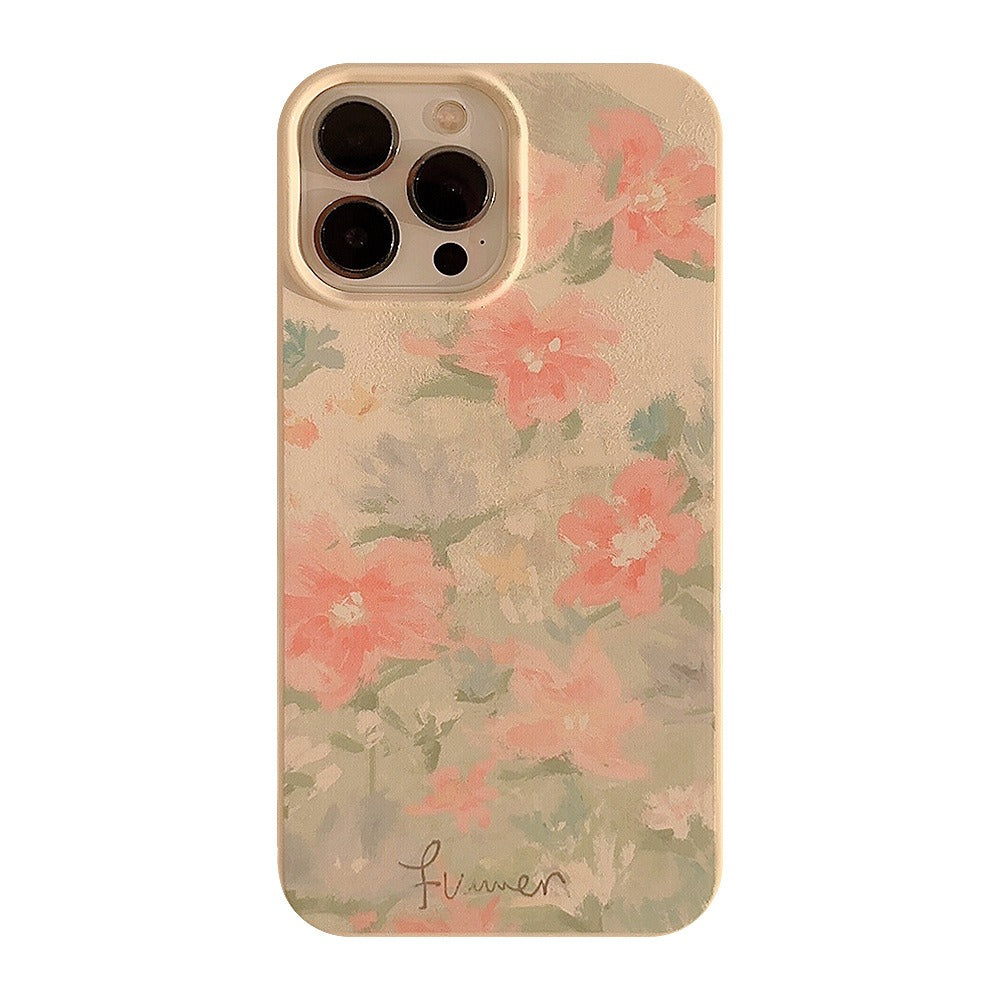 Garden in Oil Painting iPhone 15 Phone Case 14 Art 13Pro Silicone Max - V.I.P Digital Presence