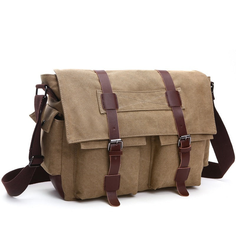 Men Business Messenger Bags For Men Shoulder Bag vintage Canvas Crossbody Pack Retro Casual Office Travel Bag - V.I.P Digital Presence