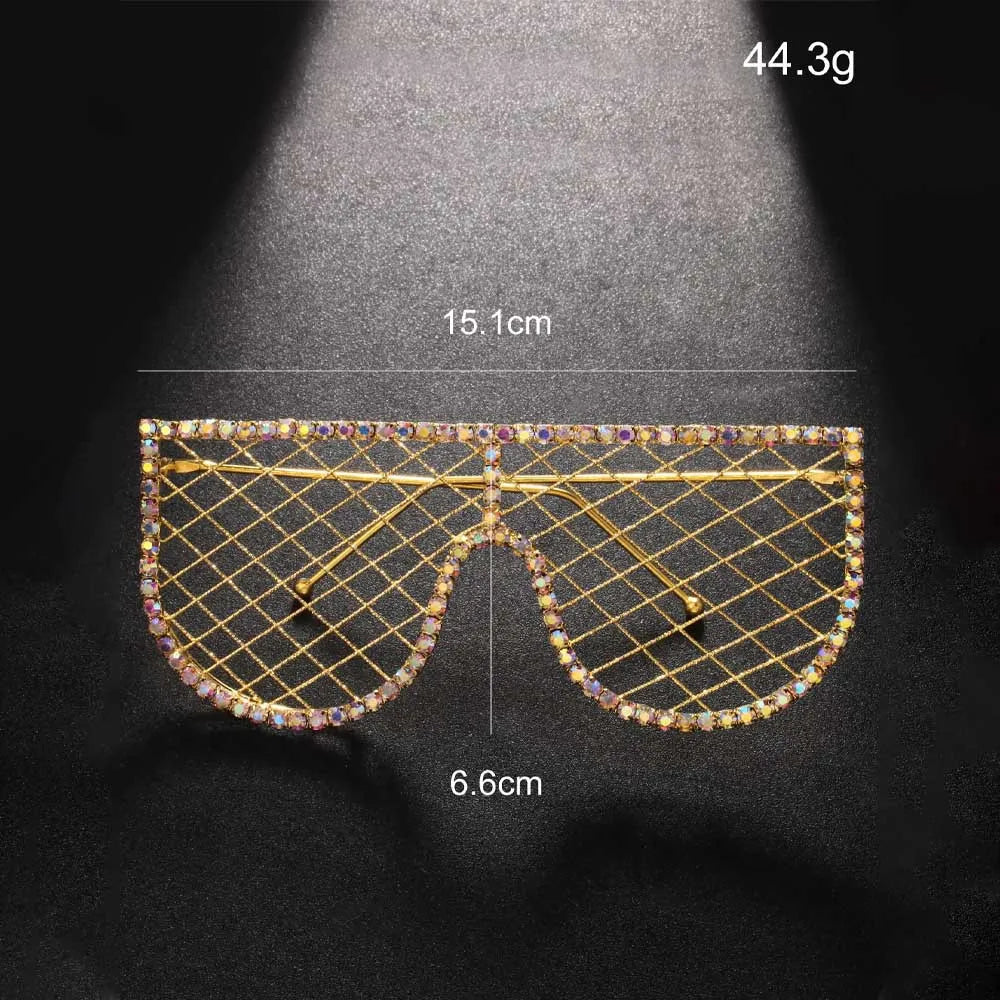 Hot tassel glasses frame no lens rhinestone glasses frame personality accessories female - V.I.P Digital Presence