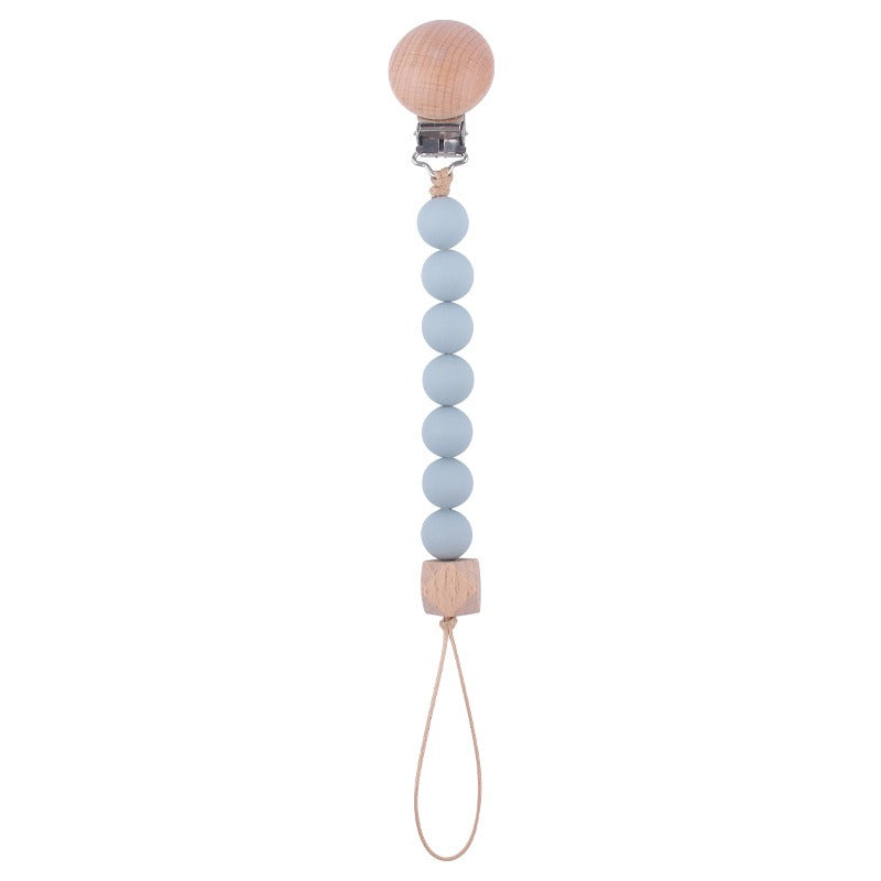 Infant and toddler products, beech wood pacifier clip, soothing wood octagonal pacifier, anti drop chain - V.I.P Digital Presence