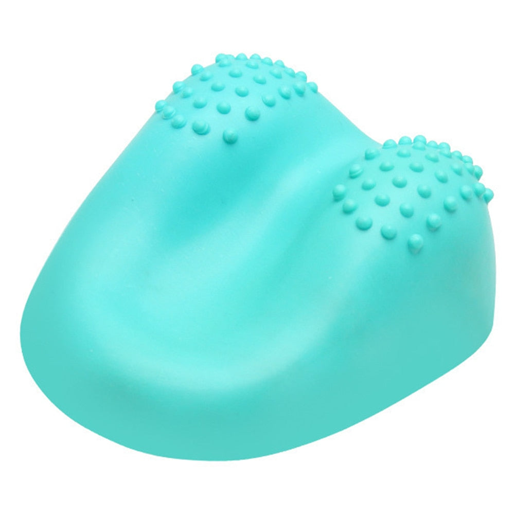 Masajeador de columna cervical, almohada de masaje, corrector de tracción, protector de cuello para aliviar el dolor de hombros y cuello, almohada de reparación rígida.