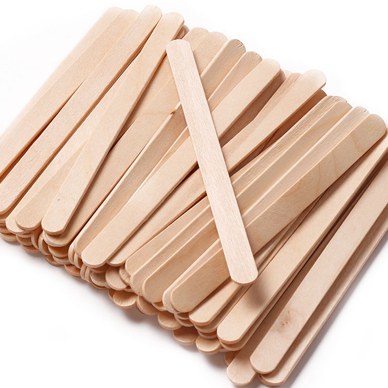 100-Piece Bag of Disposable Wooden Sticks for Hair Removal Waxing and Scraping Tools - V.I.P Digital Presence