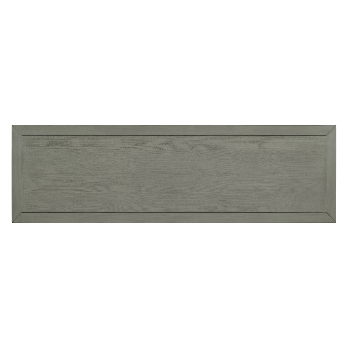 TREXM side panel with 4-door large storage buffet, adjustable shelves and metal handles (antique gray) - V.I.P Digital Presence