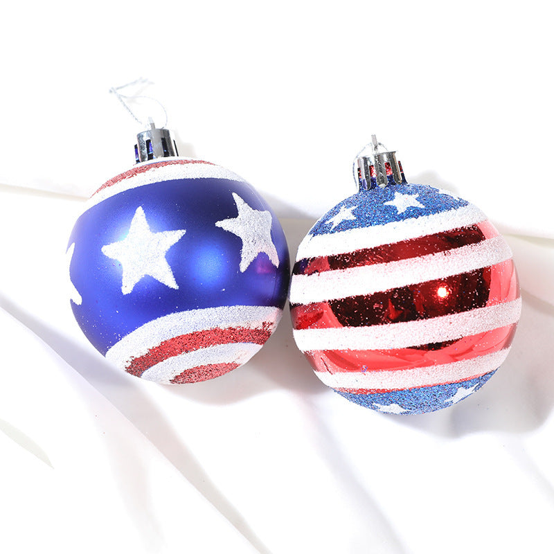 Hanging decorative props Captain America Christmas plastic ball hand-painted ball cover - V.I.P Digital Presence