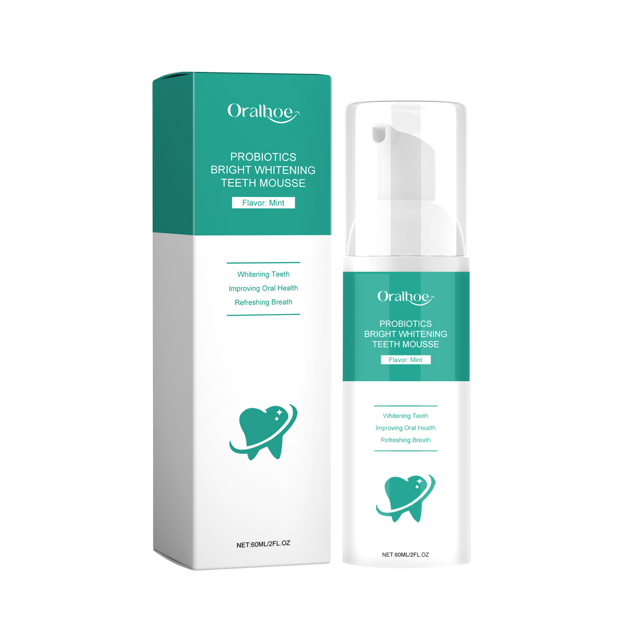 Probiotics Bright Whitening Teeth Mousse, Clean Mouth Odor Tartar Very Well To Protect The Gum Beautiful White Teeth - V.I.P Digital Presence
