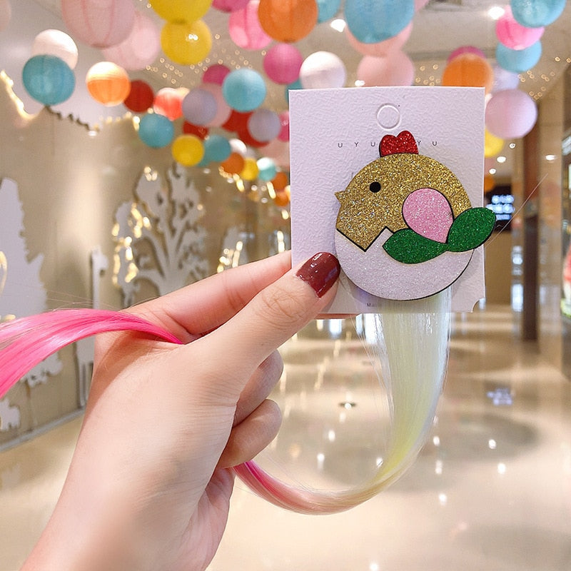 Sweet Colorful Hairpin Lovely Children Girls Hairclip Kids Cute Barrette Cartoon Extension Braider Rainbow Hair Accessories - V.I.P Digital Presence