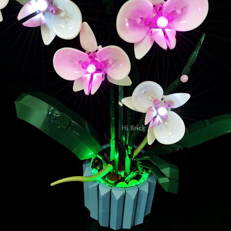 Building block lighting compatible with LEGO 10311 orchid green plant bonsai IDEAS remote control LED light - V.I.P Digital Presence