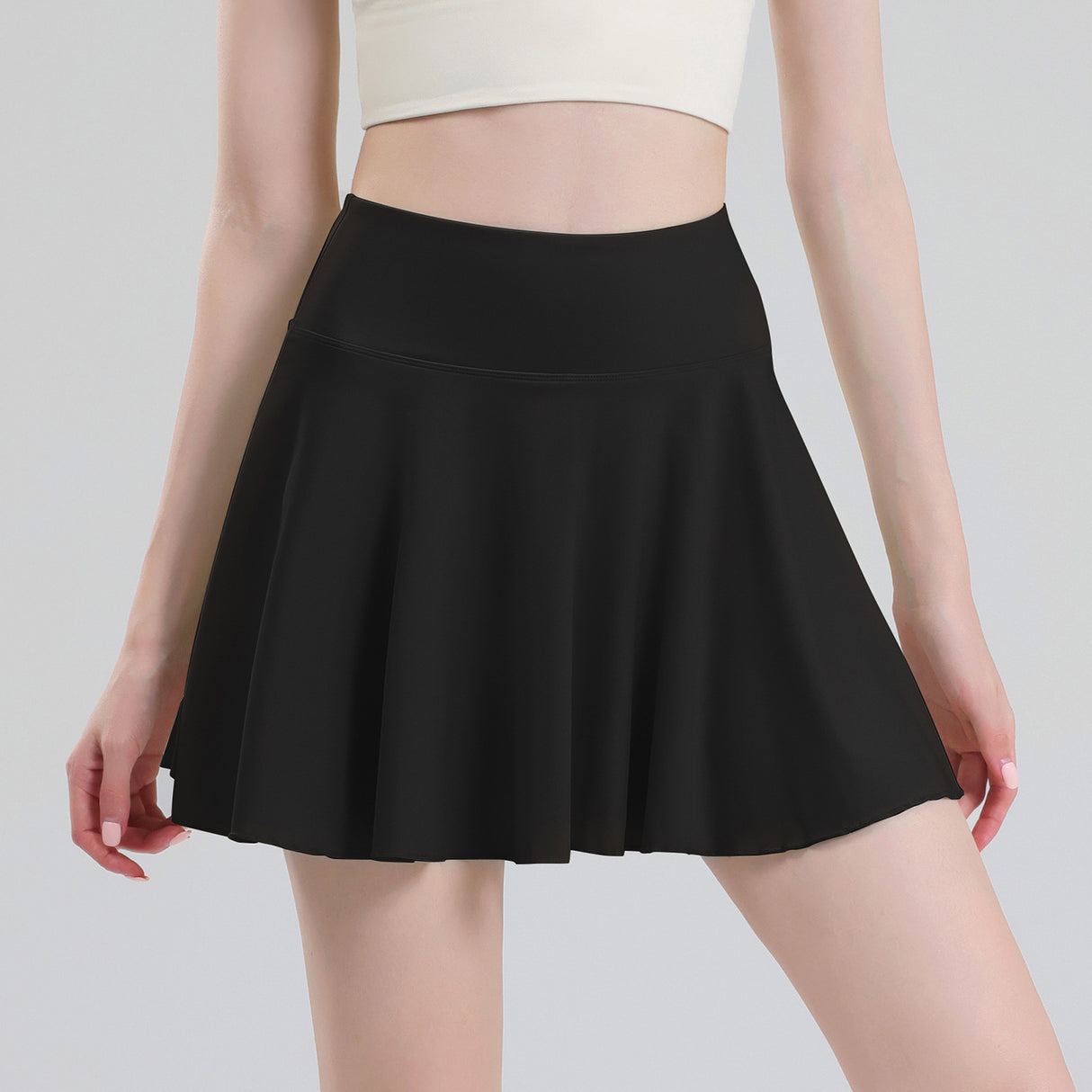 Tennis skirt women's yoga white badminton pleated skirt quick drying anti glare half skirt - V.I.P Digital Presence