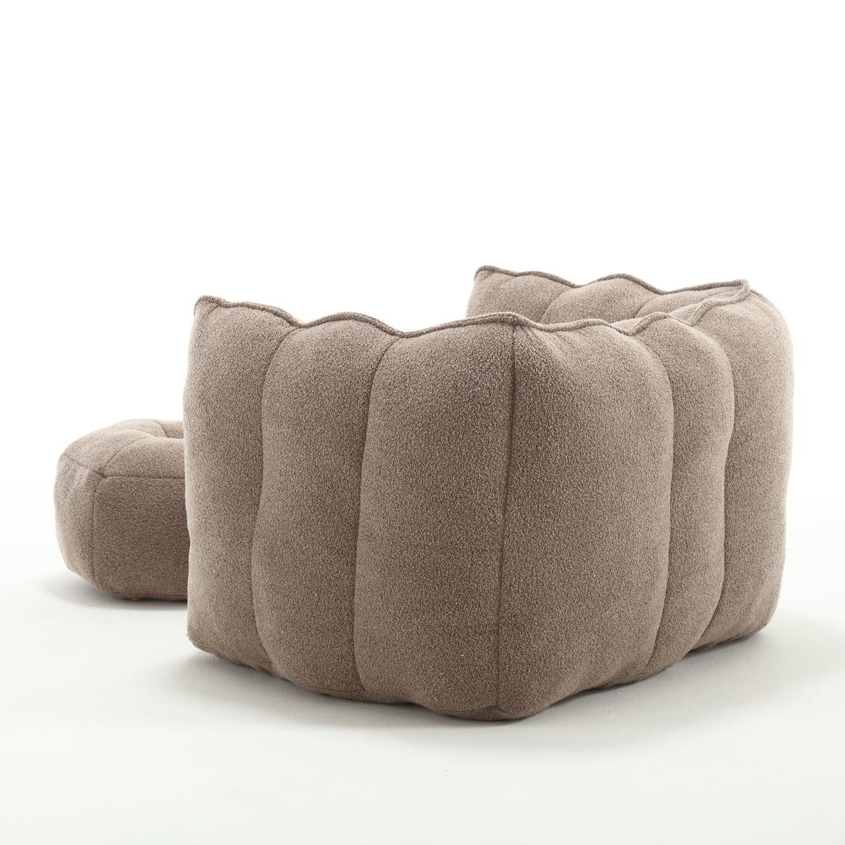 Soft Bean Bag Chair with High Resilient Foam(Chips)for living room and bedroom,Comfortable Square Lazy Sofa with Footstool - V.I.P Digital Presence
