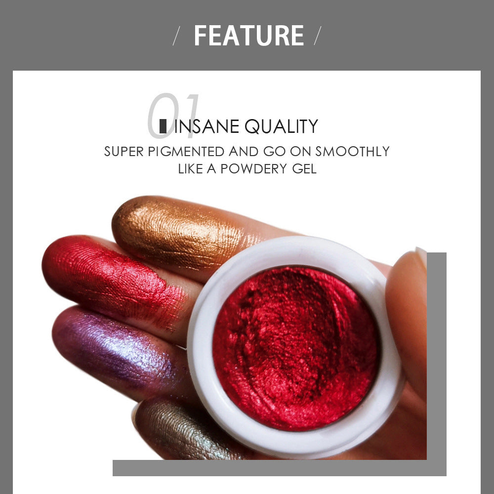 HANDAIYAN Makeup Eye Shadow Monochromatic Polarized Pearlescent Non-Smudge Eye Shadow Cream Easy To Color - V.I.P Digital Presence