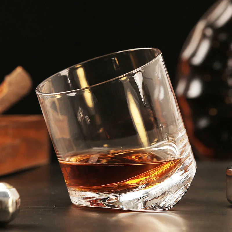 Whiskey glass Tower Of Pisa Inclined Bottom Wine Rock Glass For Bar NMD Brandy Snifer Chivas Whisky Drinking Cup Verre a Vin - V.I.P Digital Presence