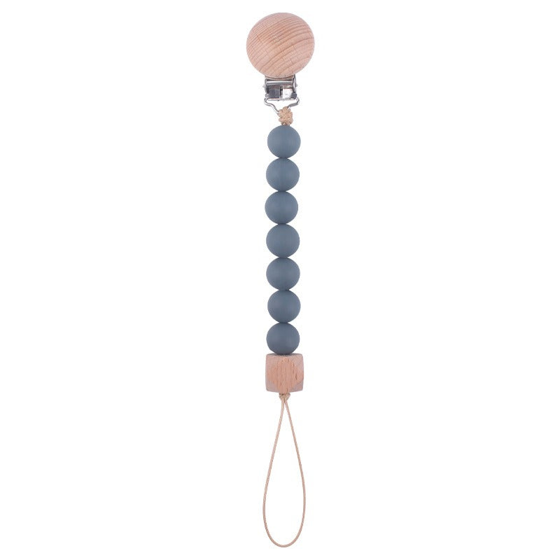 Infant and toddler products, beech wood pacifier clip, soothing wood octagonal pacifier, anti drop chain - V.I.P Digital Presence